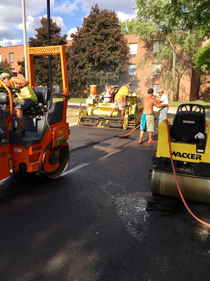 Quality Paving asphalt project